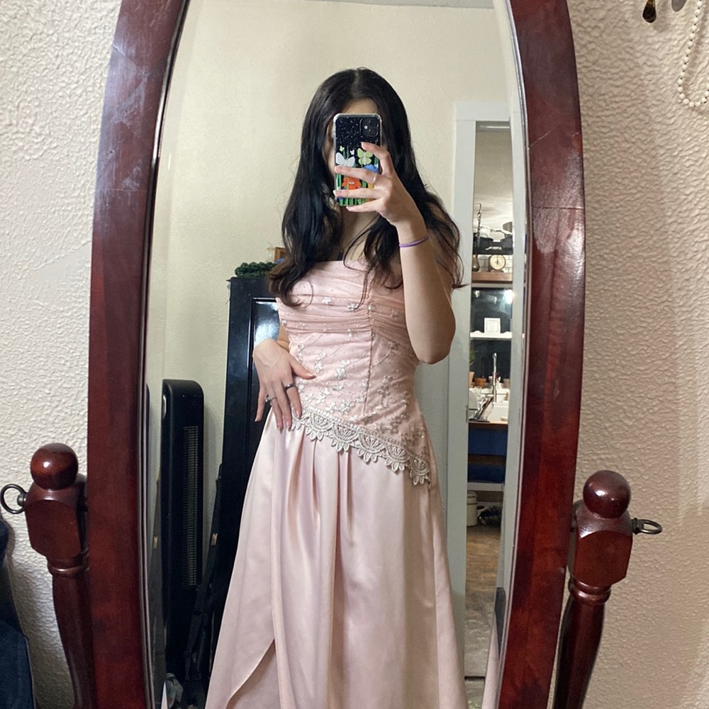 Pink East Indian style prom dress